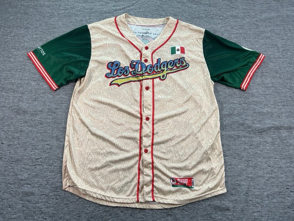 LA Dodgers Mexican Heritage Night Luchador Jersey Mens Extra Large SGA
